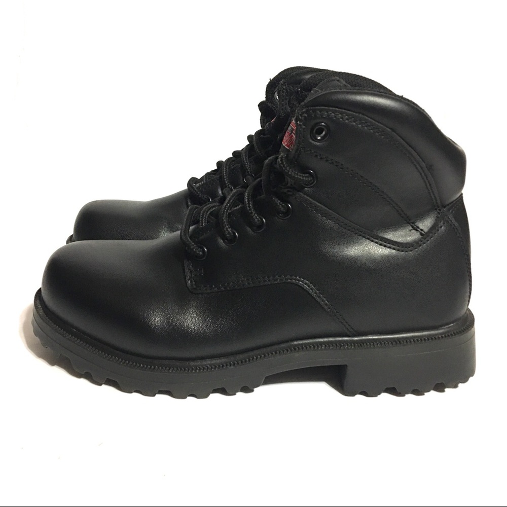 Brahma Soft Toe Work Boot Black Oil & Slip Resistant Sole Men’s Size 7W